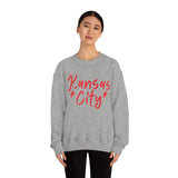 Kansas City Football Unisex Heavy Blend Crewneck Sweatshirt! Football Season!