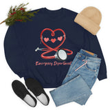 Valentines Day Emergency Department Stethoscope Heart Unisex Heavy Blend Crewneck Sweatshirt! Spring Vibes!