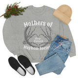 Mothers of Mayhem Society, Sleep Deprived Crewneck Sweatshirt! Sarcastic Vibes! Family Vibes!