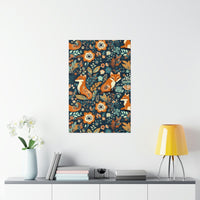 Vintage Foxy Florals 70s Inspired Premium Matte Vertical Posters!