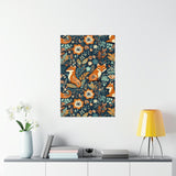 Vintage Foxy Florals 70s Inspired Premium Matte Vertical Posters!