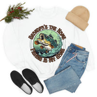 Grandpas The Name and Fishing is My Game Fathers Day Unisex Heavy Blend Crewneck Sweatshirt!