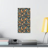 Vintage 70's Inspired Floral Foxy Canvas Gallery Wraps!