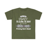 Graphic Tees For Men, Graphic Tees, Freckled Fox Company, Still a pretty Good Shot, Fathers Day Apparel, Dad Shirts
