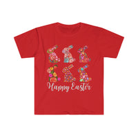 Happy Easter Bunny Florals Unisex Graphic Tee! Spring Vibes!