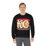 Kansas City Football Paint Stripe Vintage KC Unisex Heavy Blend Crewneck Sweatshirt! Football Season!