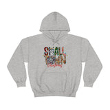 Western Small Town Christmas Holiday Unisex Heavy Blend Hooded Sweatshirt! Winter Vibes!