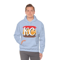 Kansas City Football Paint Stripe KC Unisex Heavy Blend Hooded Sweatshirt! Football Season!