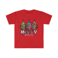 Rustic Military Merry Christmas Holiday Unisex Graphic Tees! Winter Vibes!