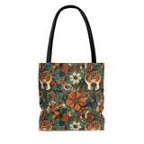 Vintage 70's inspired Floral Guitar Tote Bag!