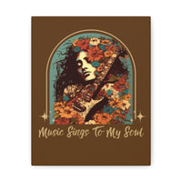 Vintage 70's Inspired Music Sings To My Soul Canvas Gallery Wraps!