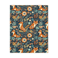 Vintage 70's Inspired Floral Foxy Canvas Gallery Wraps!