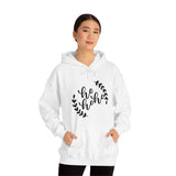 Ho Ho Ho Minimalistic Christmas Unisex Heavy Blend Hooded Sweatshirt! Winter Vibes!