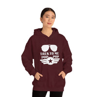 Talk to Me Pop Pop Unisex Heavy Blend Hooded Sweatshirt! Grandparent Vibes! Fathers Day!