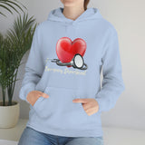 Valentines Day Stethoscope Heart Hug Emergency Department Unisex Heavy Blend Hooded Sweatshirt! Spring Vibes!