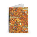 Vintage 70's Inspired Van Life Orange Florals Spiral Journal!