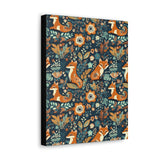 Vintage 70's Inspired Floral Foxy Canvas Gallery Wraps!