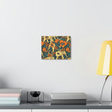 Vintage 70's Inspired Elephant Florals Canvas Gallery Wraps!