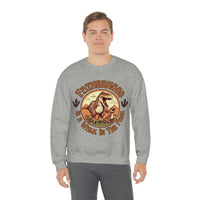 Fatherhood is a Walk in the park Fathers Day Unisex Heavy Blend Crewneck Sweatshirt!