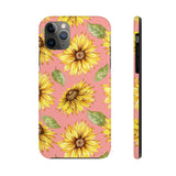 Pink Sunflower Tough Phone Cases, Case-Mate! Summer Vibes!