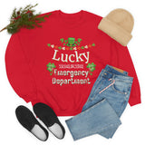 Lucky To Be in The Emergency Department Unisex Heavy Blend Crewneck Sweatshirt! Spring Vibes!