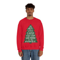 It's What is Around the Tree That Matters Unisex Heavy Blend Crewneck Sweatshirt! Winter Vibes!