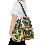 Vintage 70's Inspired Butterfly Quilt Pattern Tote Bag!