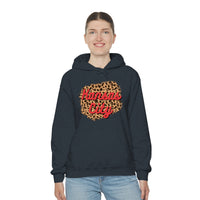 Kansas City Football Leopard Print Unisex Heavy Blend Hooded Sweatshirt! Football Season!