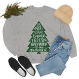 It's What is Around the Tree That Matters Unisex Heavy Blend Crewneck Sweatshirt! Winter Vibes!