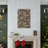 Vintage 70's Inspired Musical Notes Floral Canvas Gallery Wraps!