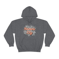 Kansas City Football Grey and Pink Leopard Print Unisex Heavy Blend Hooded Sweatshirt! Football Season!