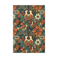 Floral Vintage 70's Inspired Guitar Canvas Gallery Wraps!