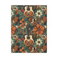 Floral Vintage 70's Inspired Guitar Canvas Gallery Wraps!