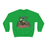 Rustic Rawry Christmas Dinosaur Unisex Heavy Blend Crewneck Sweatshirt! Winter Vibes!