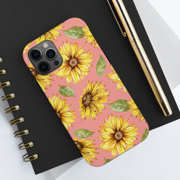 Pink Sunflower Tough Phone Cases, Case-Mate! Summer Vibes!