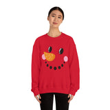 Snowman Grinning Side View Unisex Heavy Blend Crewneck Sweatshirt! Winter Vibes!