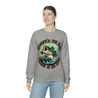 Grandpas The Name and Fishing is My Game Fathers Day Unisex Heavy Blend Crewneck Sweatshirt!