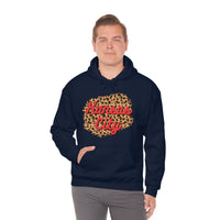 Kansas City Football Leopard Print Unisex Heavy Blend Hooded Sweatshirt! Football Season!