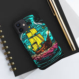 Ship in a Bottle Neon Colors Tough Phone Cases!