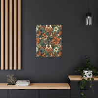 Floral Vintage 70's Inspired Guitar Canvas Gallery Wraps!