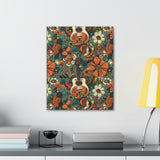 Floral Vintage 70's Inspired Guitar Canvas Gallery Wraps!