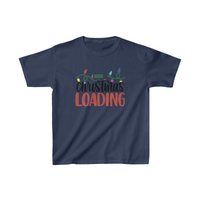 Christmas Is Loading Unisex Kids Heavy Cotton Graphic Tees! Foxy Kids! Winter Vibes!