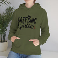 Caffeine Queen Unisex Heavy Blend Hooded Sweatshirt! Sarcastic Vibes!