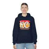 Kansas City Football Paint Stripe KC Unisex Heavy Blend Hooded Sweatshirt! Football Season!