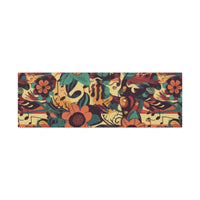 Vintage 70's Inspired Musical Notes Floral Canvas Gallery Wraps!