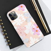 Pink Floral Hibiscus Flowers Tough Phone Cases, Case-Mate! Summer Vibes!