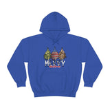 Rustic Military Merry Christmas Holiday Unisex Heavy Blend Hooded Sweatshirt! Winter Vibes!