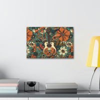 Floral Vintage 70's Inspired Guitar Canvas Gallery Wraps!