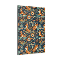 Vintage 70's Inspired Floral Foxy Canvas Gallery Wraps!