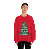 It's What is Around the Tree That Matters Unisex Heavy Blend Crewneck Sweatshirt! Winter Vibes!